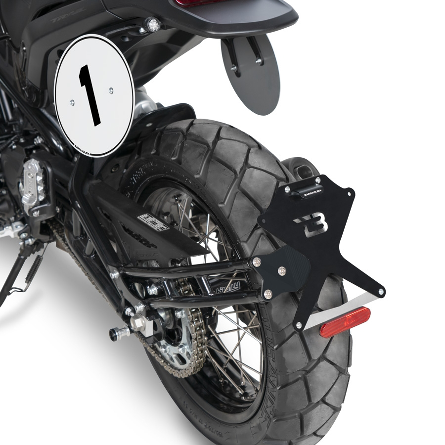 License Plate Holder Side Naked Benelli Leoncino 500 Barracuda Moto