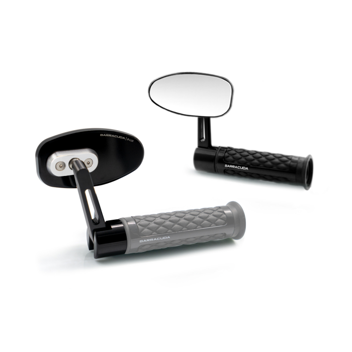 BARRACUDA　B-LUXシリーズ　SKIN-S　ミラーセット　ゴールド Skin-Z B-Lux Universal E-Marked Barracuda Moto Rearview Mirrors