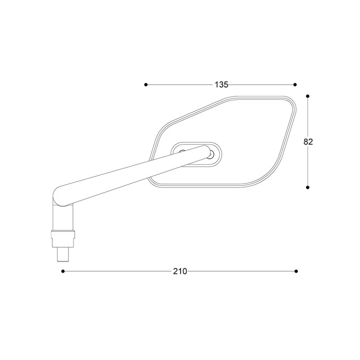 Motorrad Verkleidungsspiegel Universal mit LED-Anzeige Barracuda SKIN XR B-LUX  Gold genehmigt Online-Verkauf - Outletmoto.eu