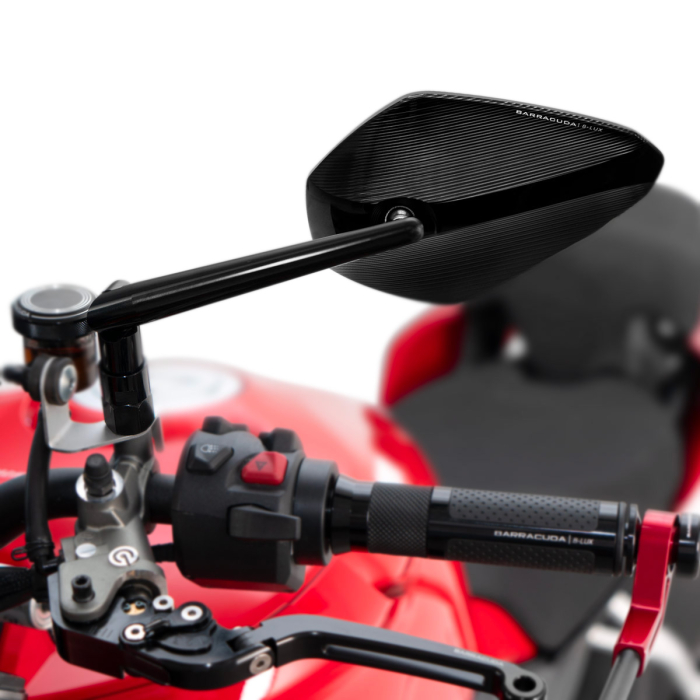 BARRACUDA　B-LUXシリーズ　SKIN-S　ミラーセット　ゴールド Amazon.com: Barracuda SKIN-Z B-LUX Motorcycle Mirrors, Black